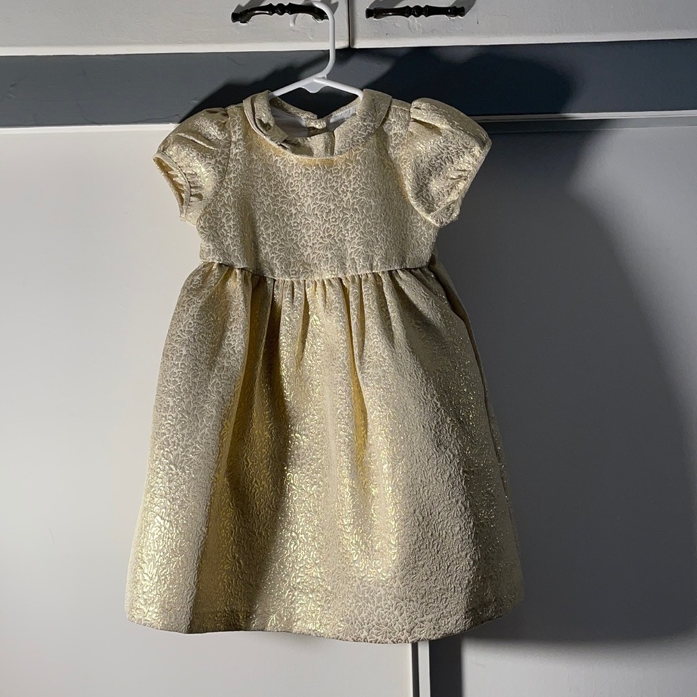 Gymboree 18-24months gold baby girl dress